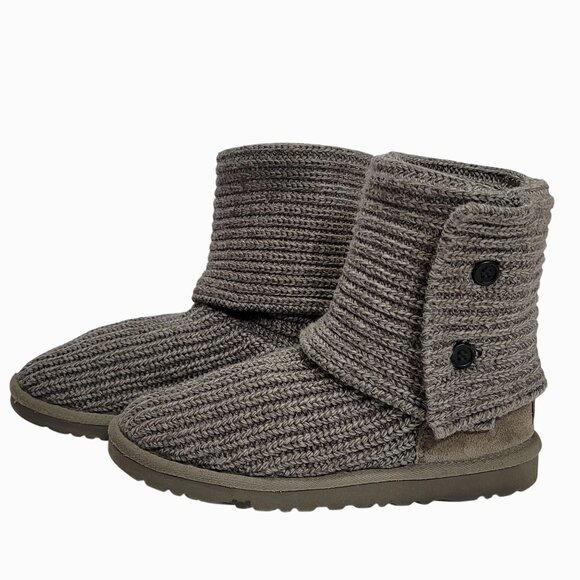 Ugg Classic Cardy Boots 5 Gray - Picture 4 of 12